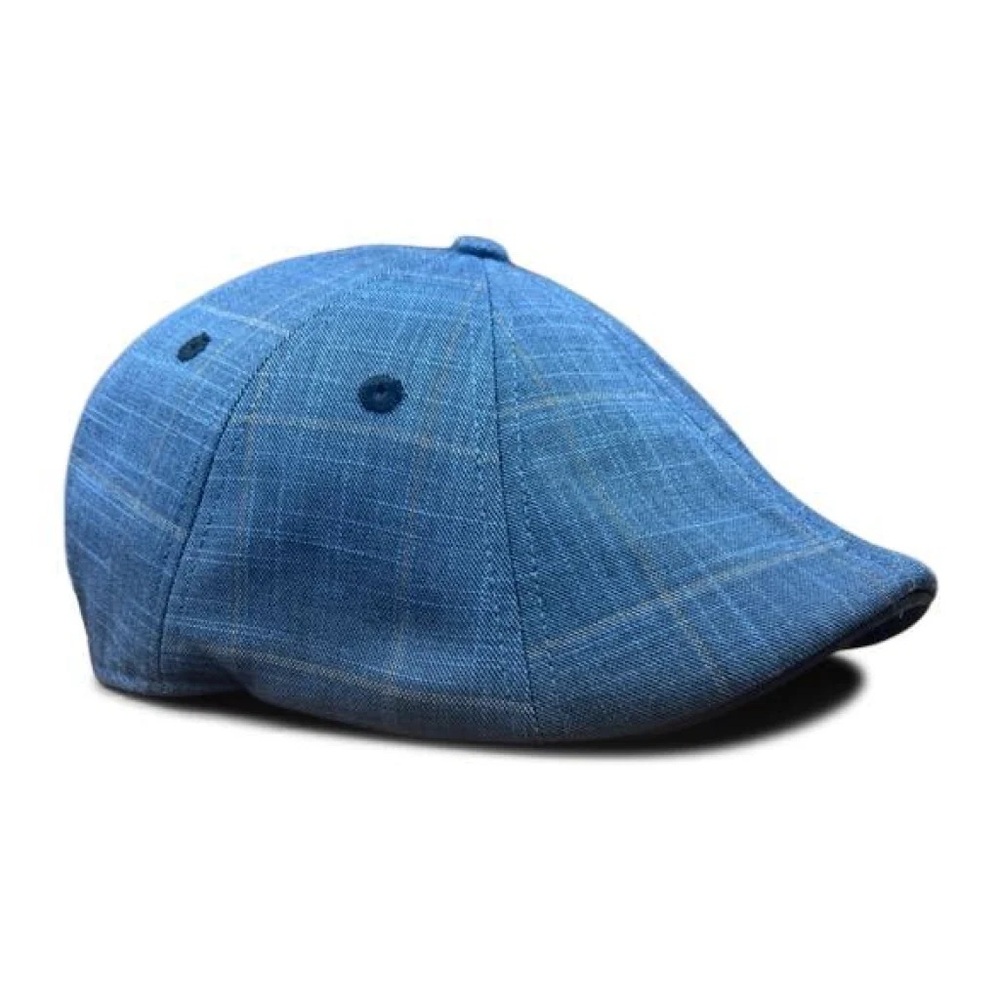 Boston Scally THE 8-PANEL PLAID TRAINER - BLUE PLAID XS
